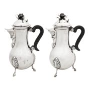Maltese circa 1970 by Giuseppe Aquilina (reg. 16 Aug 1947) A pair of mid-20th century sterling silve