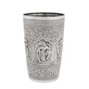 Northern Burma circa 1880 A late 19th century Burmese unmarked silver beaker