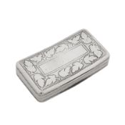 Birmingham 1809 Samuel Pemberton A large George III sterling silver vinaigrette