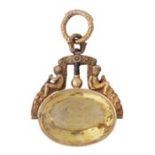 French circa 1810 An early 19th century citrine fob seal / watch key