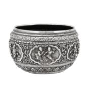 Rangoon circa 1900 A late 19th / early 20th century Burmese silver bowl