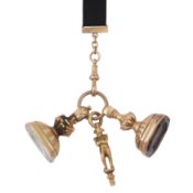 Napoleonic interest- English circa 1840 Two Victorian quartz fob seals