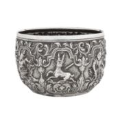 Mandalay circa 1910 An early 20th century Burmese unmarked silver bowl