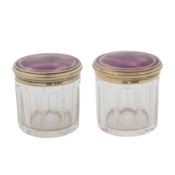 Possibly Swiss by JM (unidentified) , import marks for London 1928 by Mappin and Webb A pair of earl