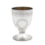 London 1875 by Barnard and Sons A Victorian sterling silver wine goblet