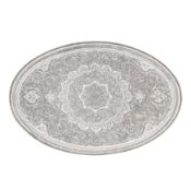 Isfahan circa 1960 A mid-20th century Persian (Iranian) unmarked silver tray