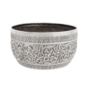 Cutch circa 1900 A late 19th / early 20th century Anglo – Indian unmarked silver bowl