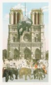§ Sir Peter Blake C.B.E. R.A. (British, b.1932) Lowering Elephants