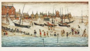 § Laurence Stephen Lowry R.A. (British, 1887-1976) Deal Beach