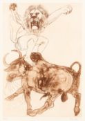 § Dame Elisabeth Frink C.H. R.A. (British, 1930-1993) Herakles and Lion's Mask [Wiseman 152]