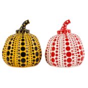 § Yayoi Kusama (Japanese, 1929-2026) Yellow Pumpkin & Red Pumpkin