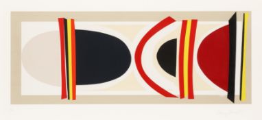 § Sir Terry Frost R.A. (British, 1915-2003) Long Red, Yellow and Black [Kemp 231]