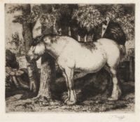 § Charles Tunnicliffe O.B.E. R.A. (British, 1901-1979) The White Horse