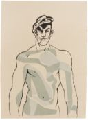 § R.B. Kitaj R.A. (American, 1932-2007) Man with Matisse Tattoo