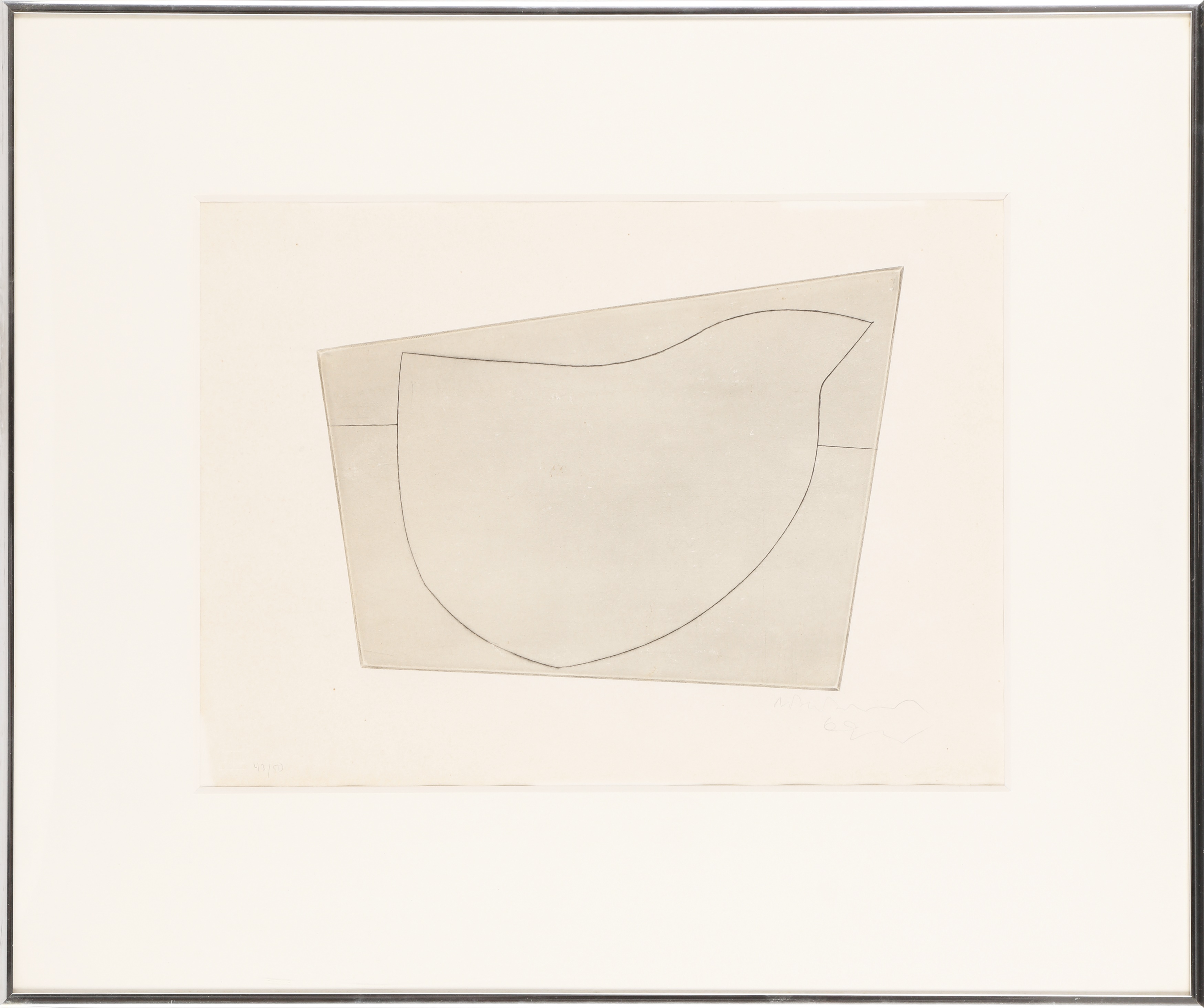 § Ben Nicholson O.M. (British, 1894-1982) Bird Form [Lafranca 113] 1969 ...