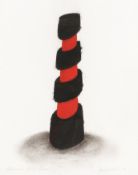 § David Nash O.B.E. R.A. (British, b.1945) Red and Black Column