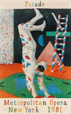 § David Hockney O.M. C.H. R.A. (British, 1937-2026) Metropolitan Opera New York 1981 Parade Poster