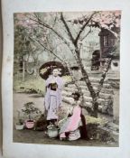 Mizonutype Cover on an Album of Hand-Coloured & Other Photographs of Japan. Probably from the Bakuma