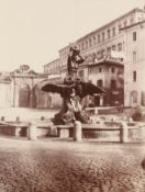 James Anderson (1813-1877) Piazza Barberini and Triton Fountain, Rome, c.1865