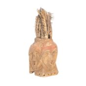A carved wood Fang Ngontang or Mitsogo helmet mask, Gabon, Central Africa Late 19th or early 20th ce