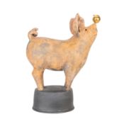 Jon Barrett-Danes (b.1962) Stoneware sculpture of pig