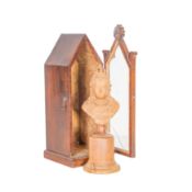 A late 19th century Anglo Indian carved sandalwood Jubilee bust of Queen Victoria After Francis Joh