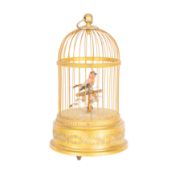 A Swiss gilt metal birdcage automaton possibly by Reuge Mid 20th Century