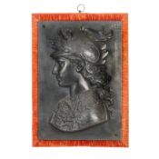 A Bronze Relief Plaque of Minerva, In the manner of Andrea del Verrocchio (1435 - 1488) Late 19th/Ea