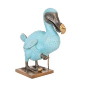 A contemporary hot cast bronze sculpture of 'Mr Dodo' by Robert James 21st Century