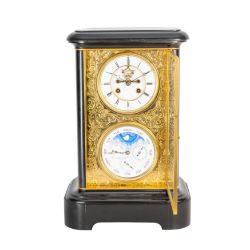 Mid-late 19th century French four glass clock with perpetual calendar circa 1870