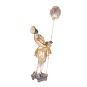 A painted papier mâché blackamoor figure late 20th century