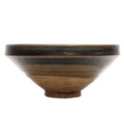A Chinese Henan black-glazed russet-splashed bowl, Song dynasty 宋 河南黑釉鐵鏽斑盌