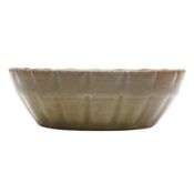 A Chinese Longquan celadon-glazed brush washer, Song-Yuan dynasty 宋至元 龍泉青釉蔗段式洗