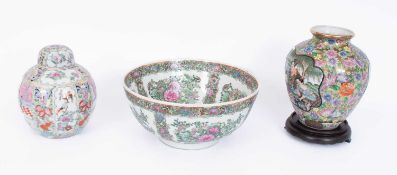 A Chinese punch bowl