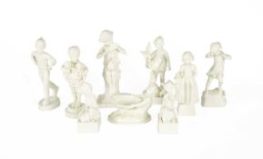 Nine assorted figures Royal Worcester