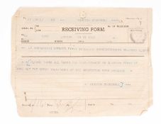 [Winston Churchill Telegram]