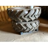 Pair of Rims with 18.4 R38 Tyres