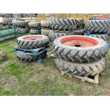 Set of Continental Row Crop Rims with 340/85 R48 Tyres