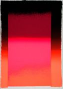 Rupprecht Geiger. Schwarz auf verschiedenen Rot. 1972