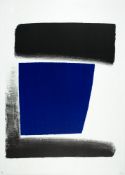 Rupprecht Geiger. Blau zwischen Schwarz / blau – schwarz. 1959
