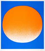 Rupprecht Geiger. Orange auf Blau (hell). 1967