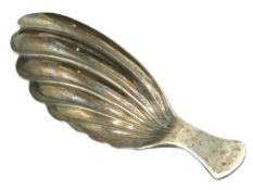 A 1920 art deco period London silver caddy spoon w