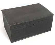 A 19thC. Anglo-Indian carved box with good detaili