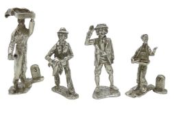 Four 1975/76 London silver 