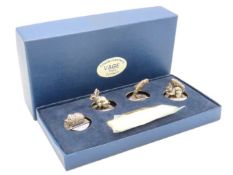 A boxed set of four 1997 Sheffield novelty place s