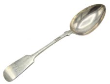 A 1900 Victorian Sheffield silver table spoon by J
