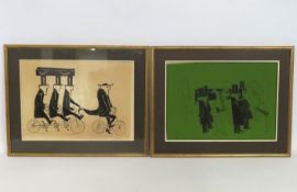 Alex Portner (1920-1982), a pair of humorous print