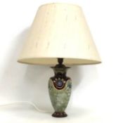 A Doulton stoneware table lamp, 600mm high overall