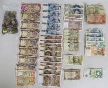 A collection of various bank notes from around the