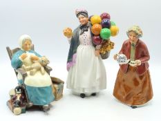 Three Royal Doulton figures, Nanny HN2221, Teatime